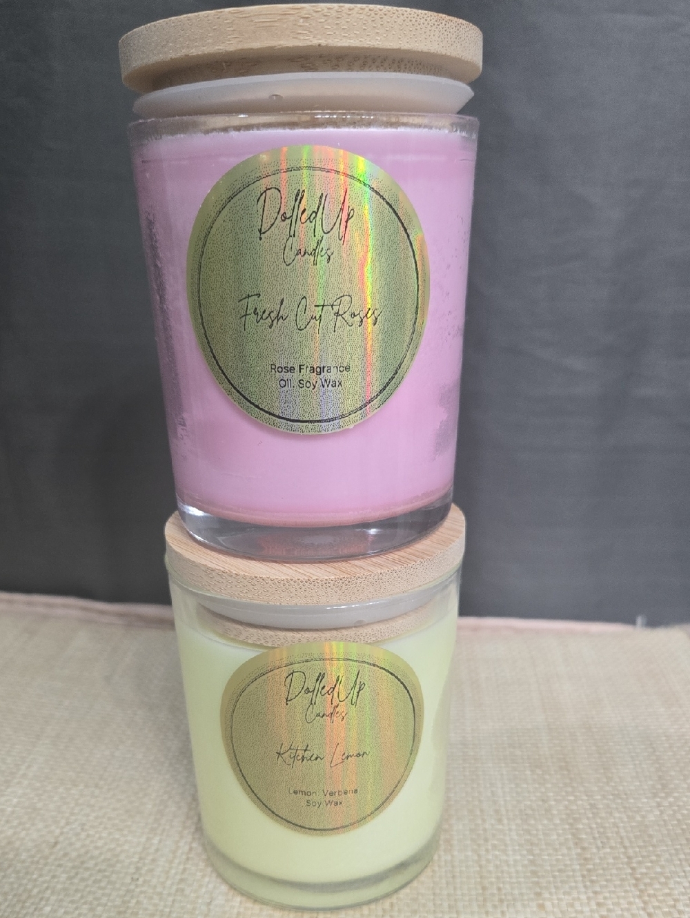 Fresh Roses & Lemon Verbena Soy Wax Candles